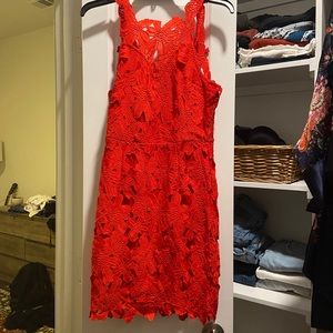 Ark & Co Red Flowered Dress